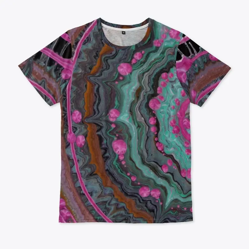 Dr Orbits Galaxy Art - Pink Bubbles Tee